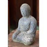 A reconstituted stone Buddha,