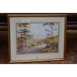 Michael Crawley
Goyt Valley, 
signed, watercolour,