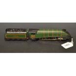 Toys - a Hornby OO gauge 4-6-2 A4 L11 Pacific Golden Fleece Locomotive and eight wheel tender,