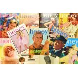 Fashion - Honey magazines 1965, part set, november missing, Peter O'Toole,