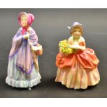 A Royal Doulton figure, the Little Mistress, signed EAW, 760275; another, Cissie,