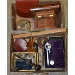 Scientific Instruments - a clinometer, cased; an Ultra lens,