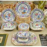 An Ironstone part dinner service