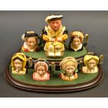 A Royal Doulton King Henry VIII miniature toby jug, limited edition 694/2,500 ,