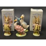 A Royal Albert Beatrix Potter model Mr Benjamin Bunny x 2;