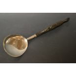 Chinese large spoon with swan neck handle