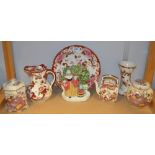 Ceramics -  a Mason's Mandalay pattern red jug;  other items, similar,