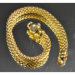 An 18ct Italian rope bracelet, 18.