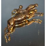 A Victorian racehorse and jockey watchchain fob