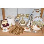 Royal Albert Old Country Roses - telephone; ornaments, etc.