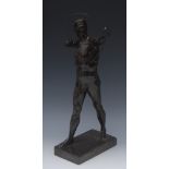 Walter Levy, German, early-mid 20th century, for Martin & Piltzing, Berlin, a dark patinated bronze,