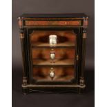 A 19th century gilt metal mounted boule and ebonised pier cabinet,