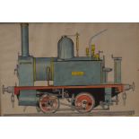 English School (19th Century)
Steam Engine
watercolour, 24.