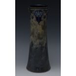 A Royal Doulton spreading cylindrical vase, designed by Maud Bowden,
