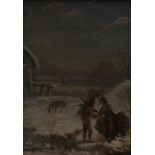 English School (19th century)
Faggot Gathering on a Snowy Day
oil on panel,