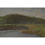 Miller Smith (1854 - 1937)
Extensive River Landscape
signed, watercolour, 32.