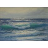 Guglielmo Welters (1913 - 2003)
Azure Rolling Waves 
signed, oil on canvas,