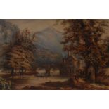 Moses Webster (1792-1870)
Matlock Bath River and Bridge
signed, watercolour,