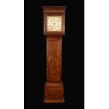 A George III oak longcase clock, 29.