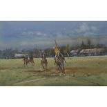 Michael Crawley (Contemporary)
Polo Match, Smiths Lawn
signed, watercolour, 29.5cm x 47.