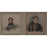 English School (19th century)
A Pair, Portraits of a Gentleman and his Wife
signed, dated 1827,