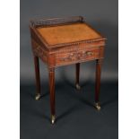 Gillows of Lancaster - a fine late Regency/George IV mahogany slope top writing desk,