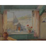 Frank Sherwin (1896 - 1985)
Harbour Through a Window
signed, watercolour,
