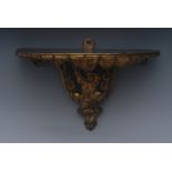 A 19th century gilt metal wall bracket,