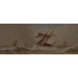 Frederick James Aldridge
Sailing Galleon on Choppy Seas
signed, watercolour, 7cm x 17.