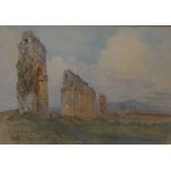 Filippo Anivitti (1876-1985) 
Roman Ruins
signed, watercolour,