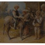 D Cox
The Donkey Ride
bears signature, dated 1852, watercolour,