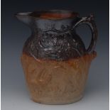 A Doulton Lambeth salt glazed stone ware ale jug,