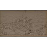 William Leighton Leitch (1804 - 1883)
Conway Castle
signed, pen and ink, 10cm x 17.