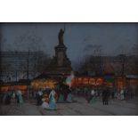 After Eugéne Galien-Laloue
The Fair
bears signature, gouache, 258cm x 35.