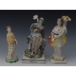 An early 19th century Pratt Ware figure, Summer,