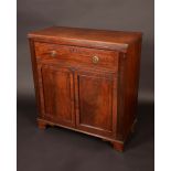 A Regency mahogany side cabinet,