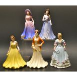 A Coalport Ladies of Fashion Debutant figure, Ellie; others, Cindy, Tricia, Sweet Sixteen, Kimberly,