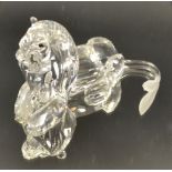 A Swarovski Crystal model, Inspiration of Africa, Lion, 1995, certificate,