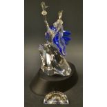 A Swarovski Crystal model, The Magic of Dance Isadora, designed by Adi Stocker, 2002, name stand,