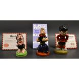 A Wade novelty Dennis The Menace figure, certificate; Gnasher, certificate; Popeye,