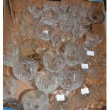 Glassware - a pair of brandy balloons, wine glasses,