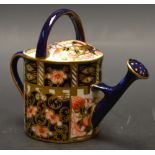 A Royal Crown Derby miniature watering can