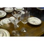 A pair of Jasper Conran Waterford Crystal Strata champagne glasses;
