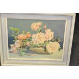 Donald Grieg (1916-2009)
Cottage Roses
signed, oil on board,