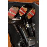 A set of golf clubs ,