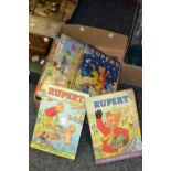 Books - More Adventures of Rupert, Daily Express Annual 1954;  others,