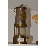 An Eccles miner's lamp ,