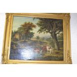 J. Wright (mid-19th century)
Pastoral Scene
signed, dated 1861, oil on canvas, 62.