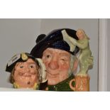 A Royal Doulton character jug, Tam o' Shanter, D6632 green printed marks; another,