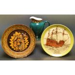 A Denby Egyptian collection plate , the king`s fisherman, limited edition, number 3738 ,